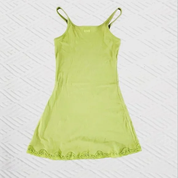 NWOT Vintage La Senza Cotton Lingerie Slip-On Dress with slit - Picture 3 of 7